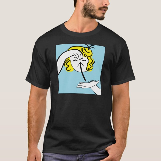 T-shirt L'ASL apprennent (Devant)