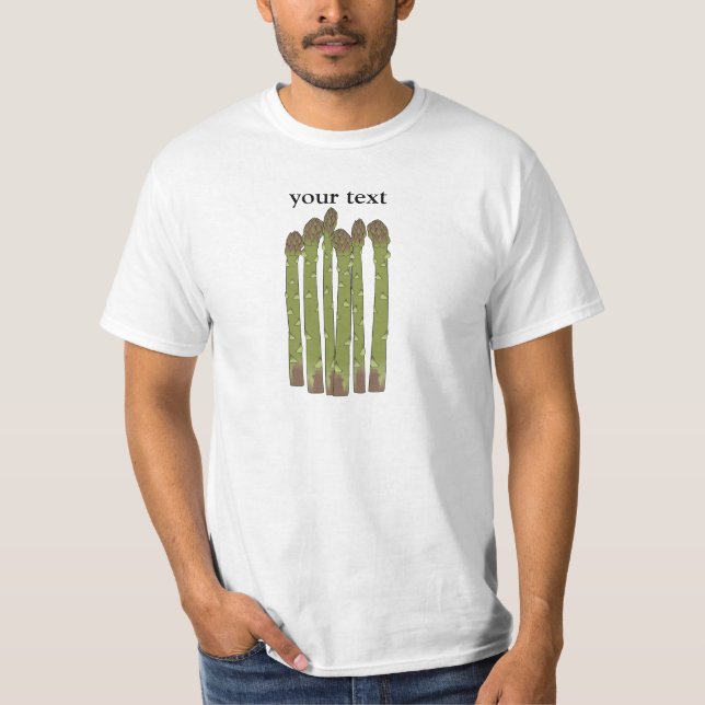 T-shirt L'asperge transperce le légume végétal d'amant (Devant)