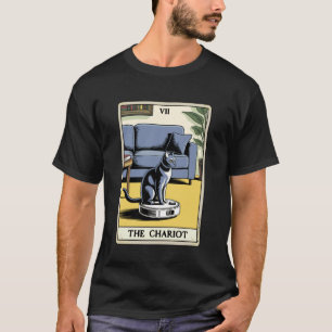 T-shirt L'aspirateur robot chat carte de tarot Le Chariot 