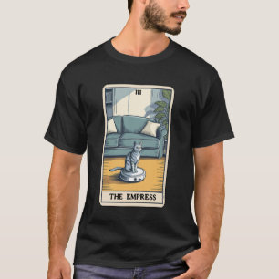 T-shirt L'aspirateur robot impératrice Tarot chat drôle C
