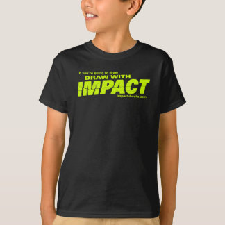 T-shirt L'aspiration avec l'impact badine T-shirt-foncé