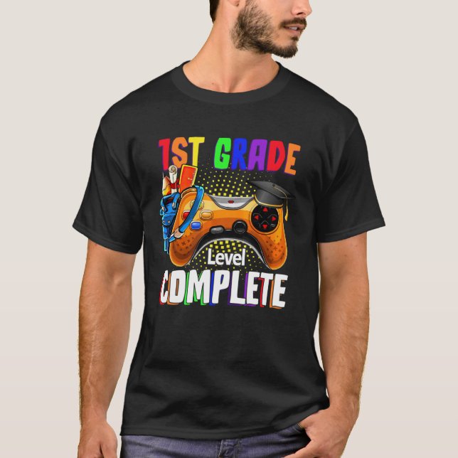 T-shirt Last Day Of School 1st Grade Level Complete Gradua (Devant)