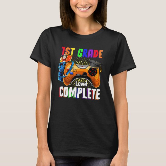 T-shirt Last Day Of School 1st Grade Level Complete Gradua (Devant)