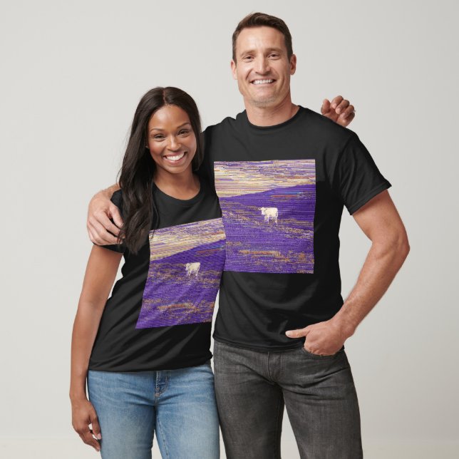 T-shirt Last Transmission or Cow in a Field (Unisexe)