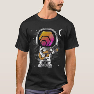T-shirt L'Astronaut Guitare HEX Coin À La Lune Crypto Toke