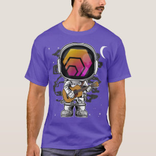 T-shirt L'Astronaut Guitare HEX Coin À La Lune Crypto Toke