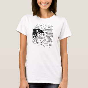 T-shirt L'astronaute a surpris d'avoir du courrier. Navire