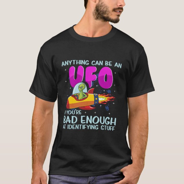 T-shirt L'astronaute ancien Aliens du théoricien Guy Ufo A (Devant)