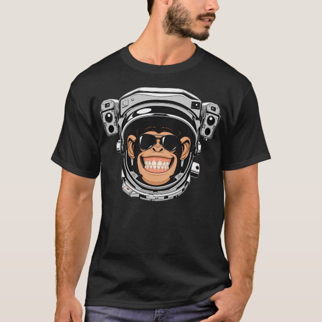 T-shirt L'astronaute Chimp (Devant)