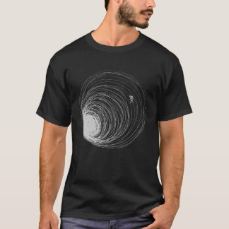 T-shirt L'astronaute de trou noir Lost Space Illustration