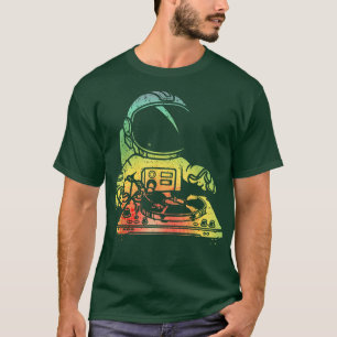 T-shirt L'astronaute DJ Vintage L'astronaute aime la musiq