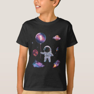 T-shirt L'astronaute du ballon de lune Shirt Boy