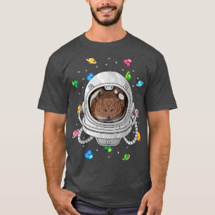T-shirt L'Astronaute Du Cochon De Guinée Animal Deep In Sp