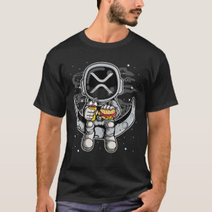 T-shirt L'Astronaute Fastfood Ronde La Pièce XRP À La Lu