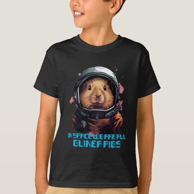 T-shirt L'astronaute Guinea Pig (Devant)