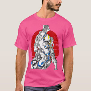 T-shirt L'astronaute Jiu-Jitsu Judo Bjj Martial Arts Grill