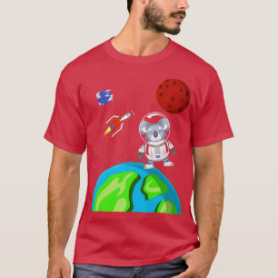 T-shirt L'astronaute Koal de la fusée spatiale animale aus