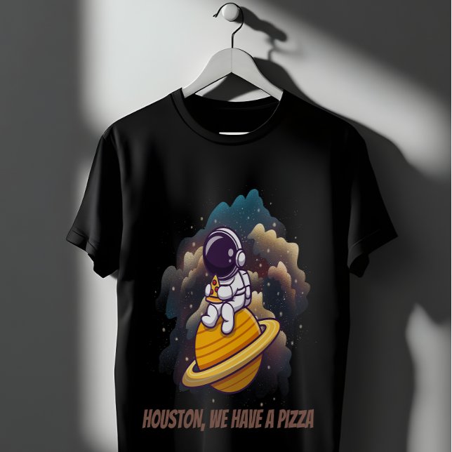 T-shirt L'astronaute mange de la pizza (Créateur téléchargé)