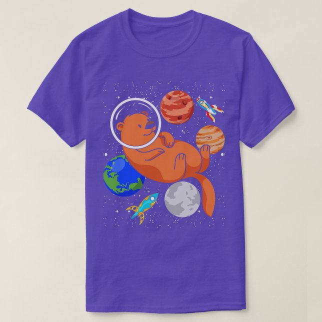 T-shirt L'astronaute Otter (Design devant)
