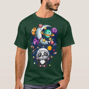 T-shirt L'astronaute Panda Cute Animal Lover Espace extra-
