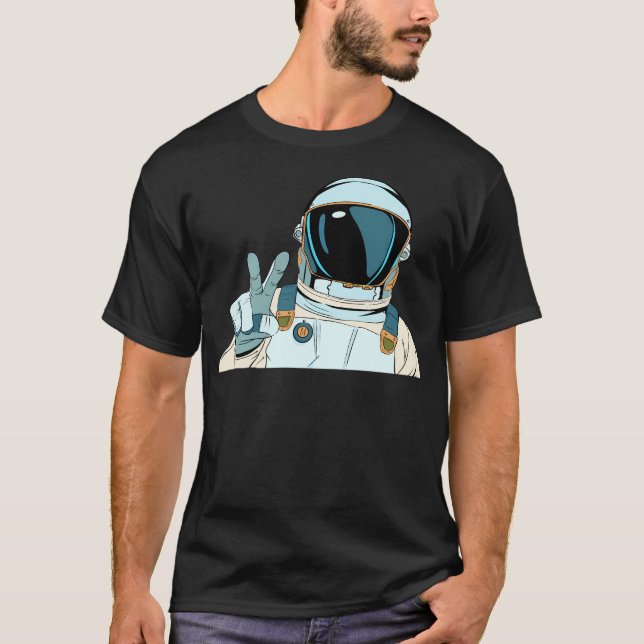 T-shirt L'astronaute Pop Spoof (Devant)