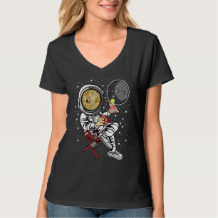 T-shirt L'Astronaute Retraite Dogecoin Doge Coin À La Moo