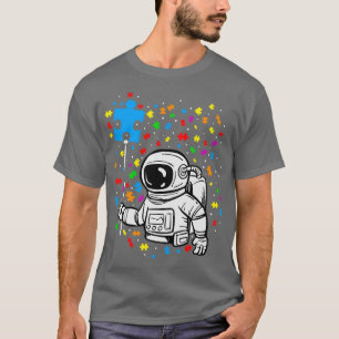 T-shirt L'astronaute sensibilisation sur l'autisme Balloon