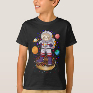 T-shirt L'astronaute spatial Galaxy Planet Donut Candy