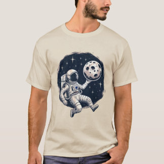 T-shirt L'astronaute spatiale Shirt avec la lune