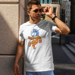 T-shirt L'astronaute Unicorn T Shirt Dessin