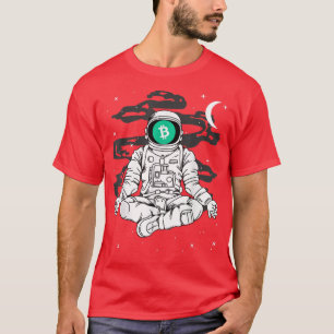 T-shirt L'astronaute Yoga Bitcoin Cash BCH Pièce À La Lune