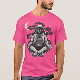 T-shirt L'Astronaute Yoga Cardano ADA Pièce Vers Le Crypto