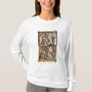 T-shirt Lat 1023 f.7v David et Goliath avec Saul par Le Be
