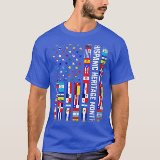 T-shirt Latin Countries Flag Hispanic Heritage Month Pride