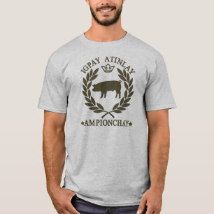 T-shirt Latin de porc