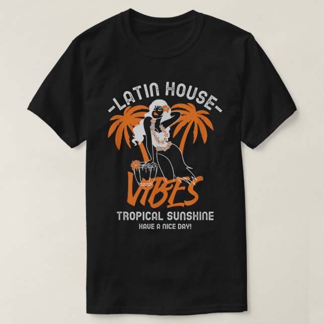 T-shirt Latin House Dance Music Samba Soulful Salsa (Design devant)