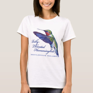 T-shirt Latin Throated rouge de colibri
