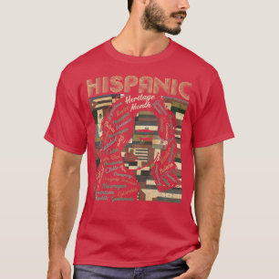 T-shirt Latina Femmes Art Hispanique Mois du patrimoine La