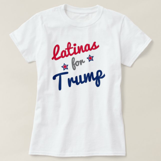 T-shirt Latinas pour l'atout 2016 (Design devant)
