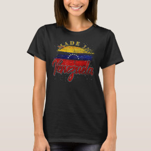 T-shirt Latino-Américain Fier Vénézuélien Fabriqué Au Vene