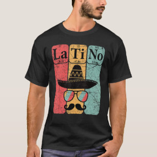 T-shirt Latino éléments de tableau périodique Science Vint