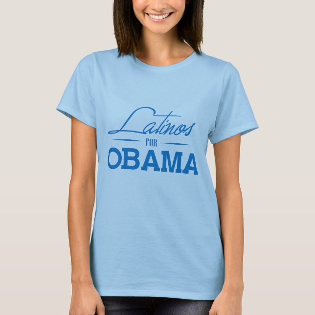 T-SHIRT LATINO POUR OBAMA - .PNG (Devant)