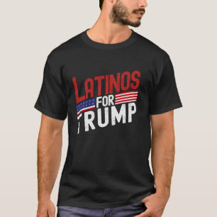 T-shirt Latinos pour Trump 2024 Election USA Drapeau hispa