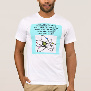 T-shirt l'atome a perdu une plaisanterie de physique