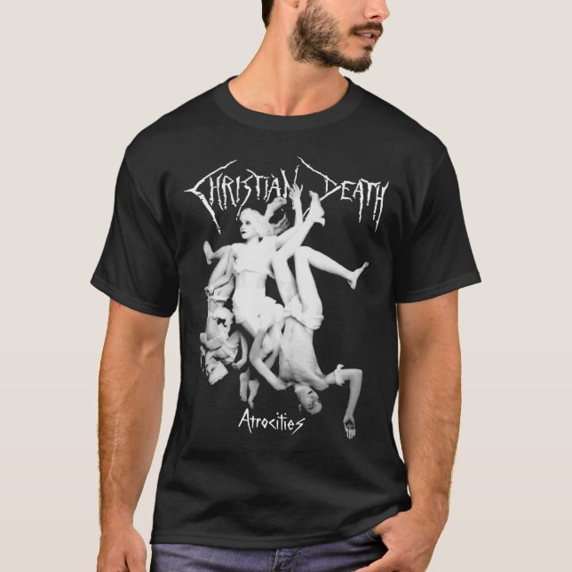 T-shirt L'atrocité chrétienne de la mort (Devant)