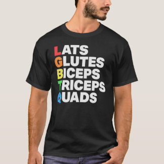 T-shirt Lats Glutes Bicepsriceps Quads Lgbtq friends