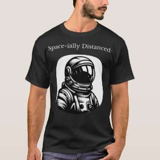 T-shirt L'Attaque D'Un Astronaute Distorti Dans L'Espace