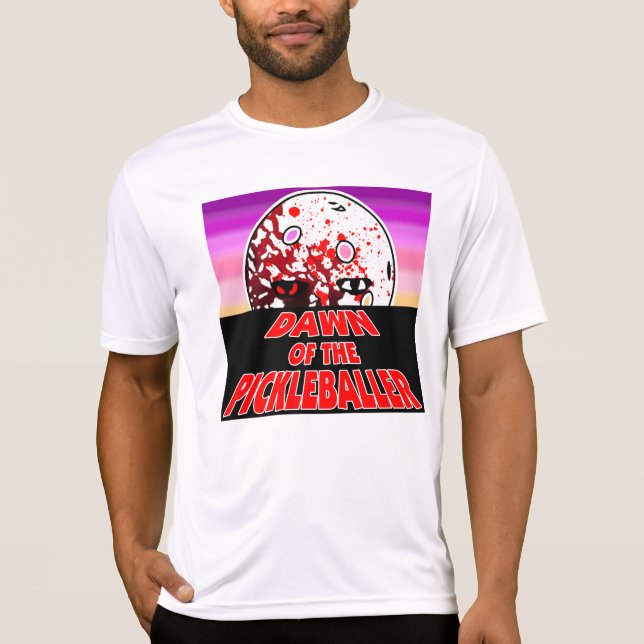 T-shirt L'aube du Pickleballer Halloween Horreur Zombie (Devant)
