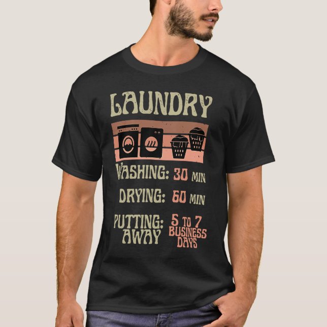 T-shirt Laundry Procrastinator for Lazy IndividualCollege  (Devant)