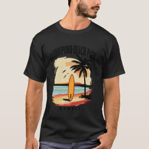 T-shirt Launiupoko Beach Park Hawaii Surfboard Hommes